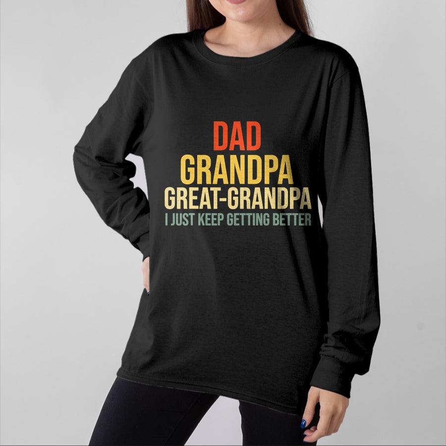 Best Grandpa Shirt, Proud Grandpa Unisex T-Shirt/Hoodie/Sweatshirt HLT00 - Funny Great Grandpa for Fathers Day T-Shirt (1)