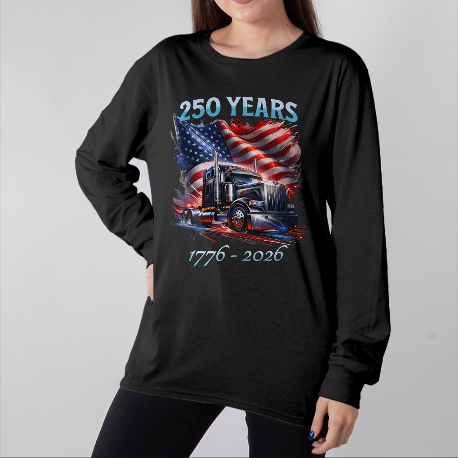 Best Truck Driver Life Shirt, Funny Trucker UnisexT-Shirt/Hoodie/Sweatshirt HLT00 - American Flag Semi Truck Patriotic Trucker Patriotism T-Shirt