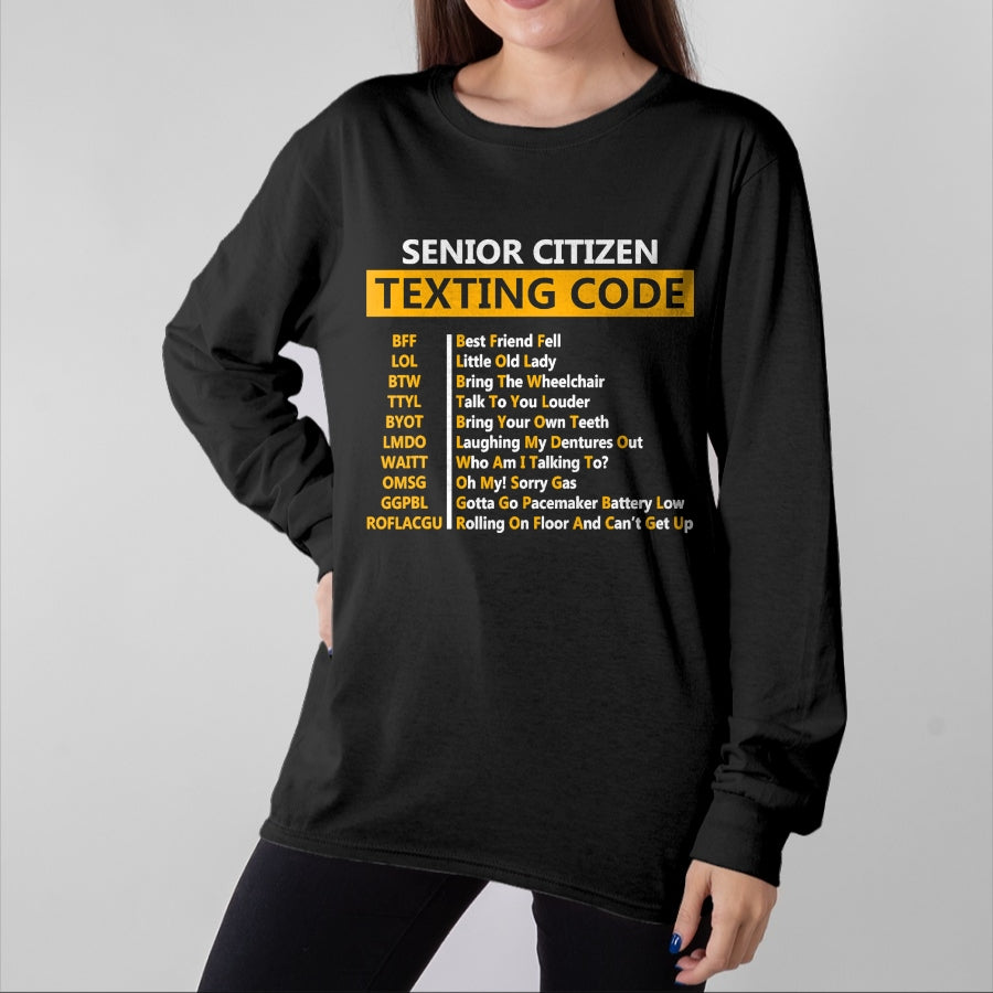Best Grandpa Shirt, Proud Grandpa Unisex T-Shirt/Hoodie/Sweatshirt HLT00 - Funny Senior Citizen's Texting Code Design Gift for Grandpa T-Shirt
