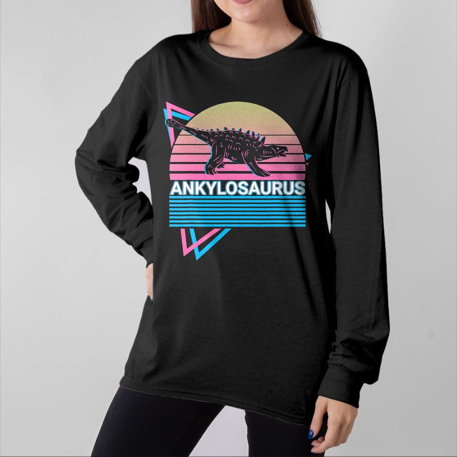 Best Dinosaur Lover Shirt, Funny Dinosaur UnisexT-Shirt/Hoodie/Sweatshirt HLT00 - Ankylosaurus Dinosaur Retro T-Shirt