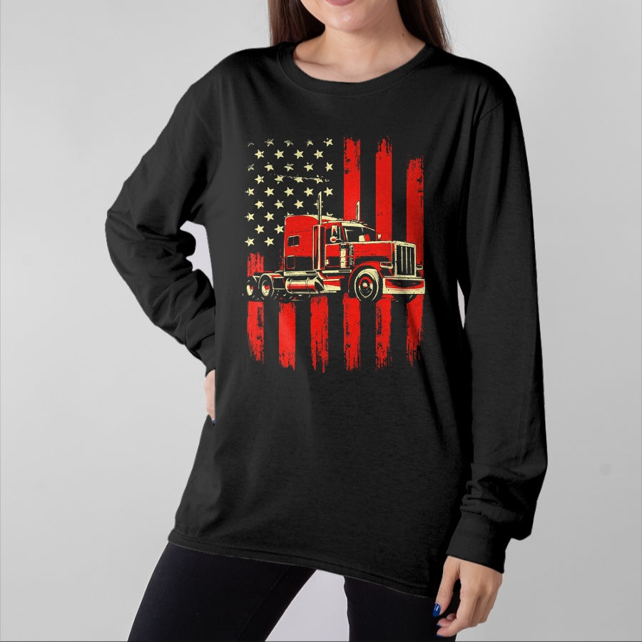 Best Truck Driver Life Shirt, Funny Trucker UnisexT-Shirt/Hoodie/Sweatshirt HLT00 - American Trucker - Semi Truck Driver Trucking Big Rig T-Shirt