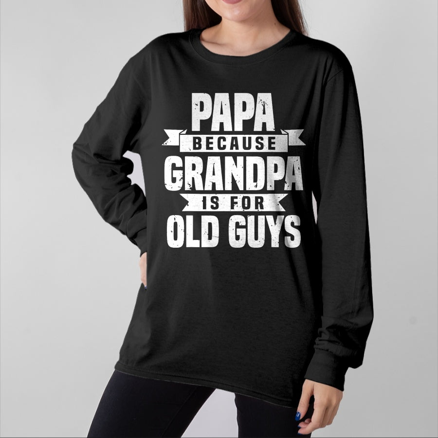 Best Grandpa Shirt, Proud Grandpa Unisex T-Shirt/Hoodie/Sweatshirt HLT00 - Funny Papa Art For Grandpa Men Dad Grandfather Father's Day T-Shirt