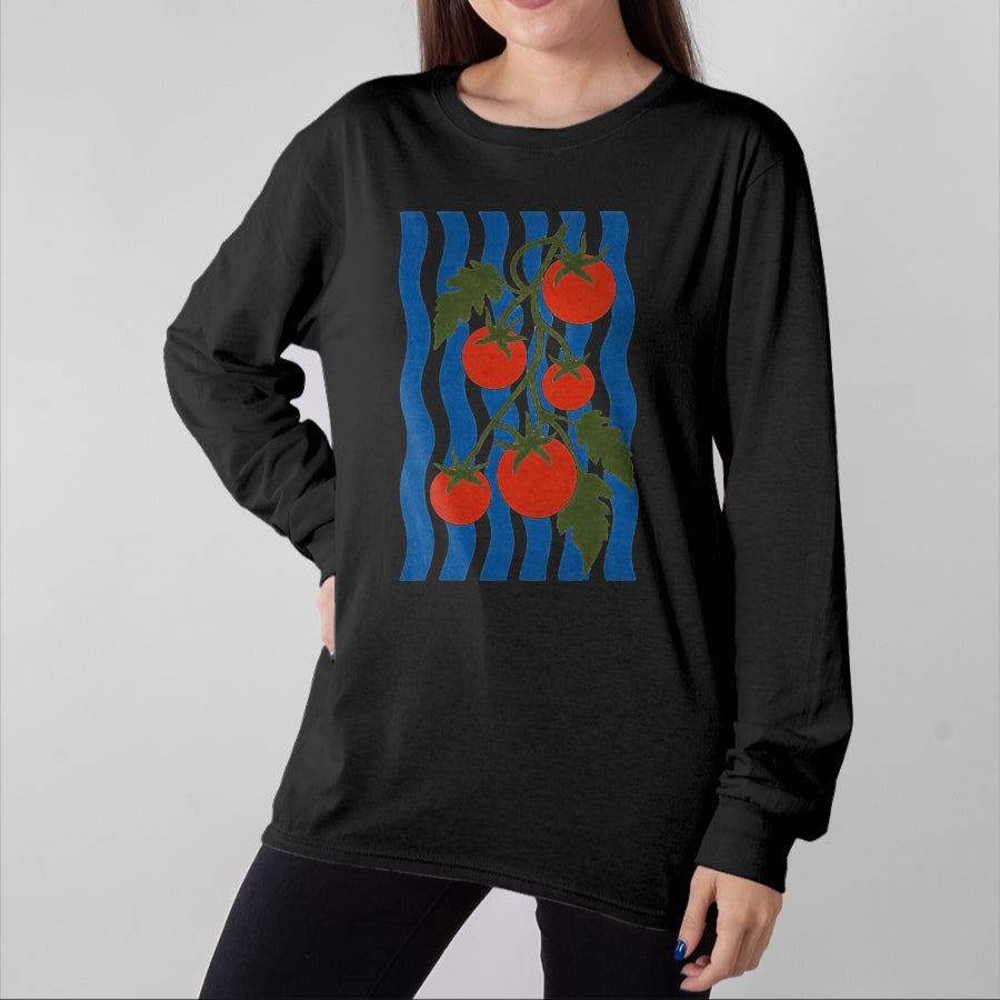 Best Farmer Life Shirt, Funny Farmer UnisexT-Shirt/Hoodie/Sweatshirt HLT00 - Retro Tomato Girl Summer Gardening Produce Farmer Market Art T-Shirt