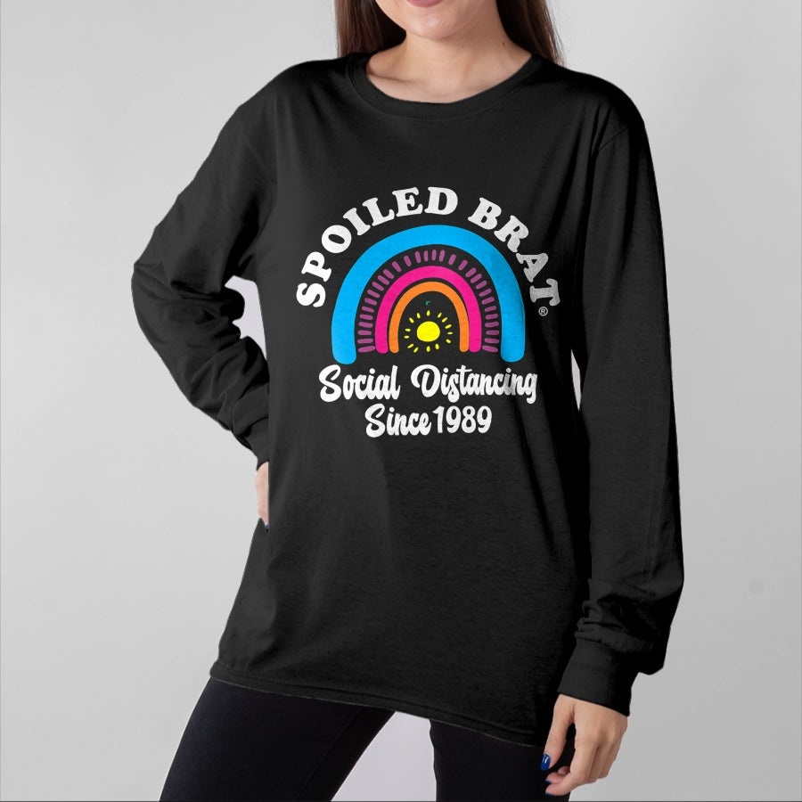 Best Wife Shirt, Wife and Husband Unisex T-Shirt/Hoodie/Sweatshirt HLT00 - Spoiled Brat Social Distancing since 1989 T-Shirt