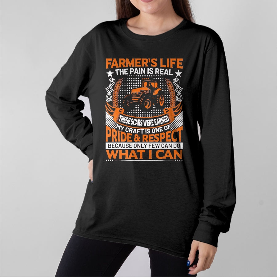 Best Farmer Life Shirt, Funny Farmer UnisexT-Shirt/Hoodie/Sweatshirt HLT00 - Funny Farmer’s Life Tractors Planting Crops Men Women T-Shirt, Men, Black, XX-Large