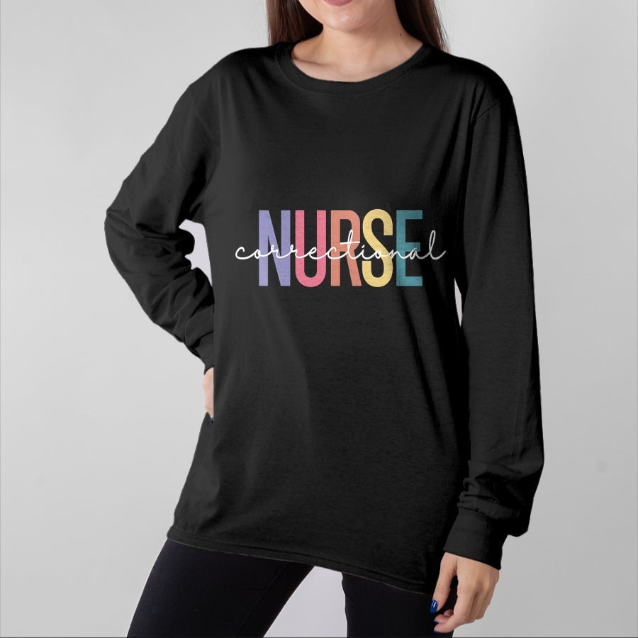 Funny Nurse Shirt, Nurse Unisex T-Shirt/Hoodie/Sweatshirt HLT00 - Correctional Nurse Forensic Nurse Corrections Nursing T-Shirt