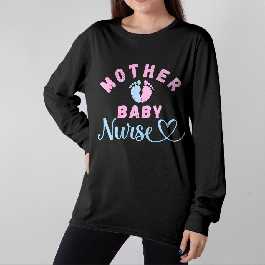 Funny Nurse Shirt, Nurse Unisex T-Shirt/Hoodie/Sweatshirt HLT00 - Postpartum Mother Baby Nurse Mom Baby Postpartum Nursing T-Shirt