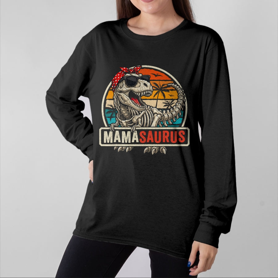 Best Dinosaur Lover Shirt, Funny Dinosaur UnisexT-Shirt/Hoodie/Sweatshirt HLT00 - Funny Mom Mamasaurus Skeleton T Rex Dinosaur T-Shirt