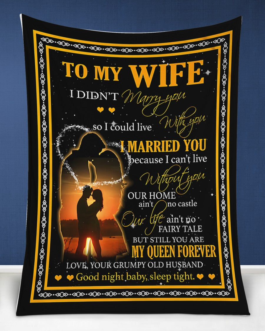 To My Wife Blanket- From Husband-HLT00 (SKUNOEL-45)