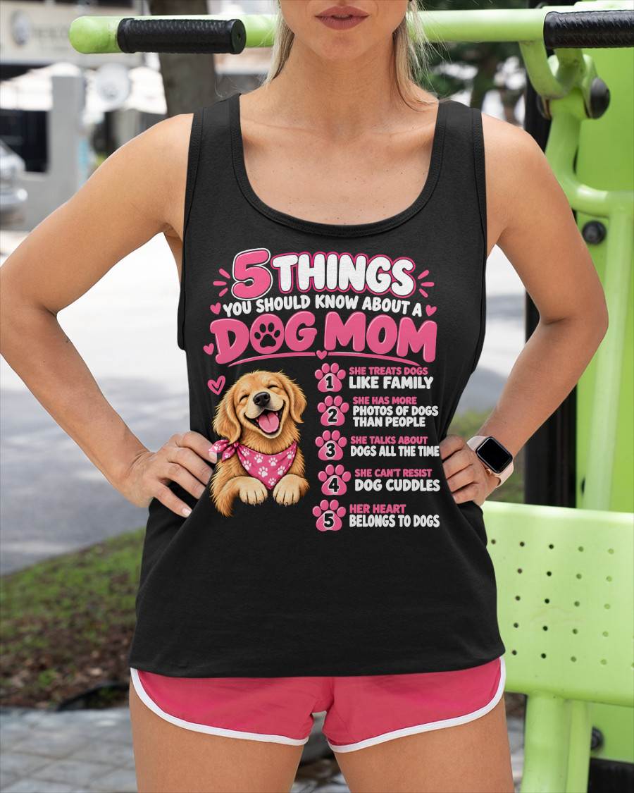5 SIGNS YOU’RE OFFICIALLY A PROUD DOG MOM - SHIRT FOR WOMEN - HLT00 (SKU2610-24)