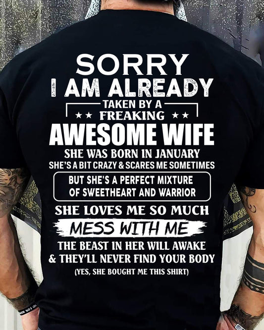 wife January - Perfect gift for husband from wife - kien01 (SKU68-86-01)