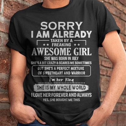 July - Awesome Girl - Perfect Gift For Your Boyfriend, Husband From Wife - kien07 (SKU04-86MT-07)