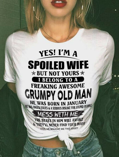 Grumpy Old Man January ��� Perfect gift for wife From Husband ��� HLT01 (