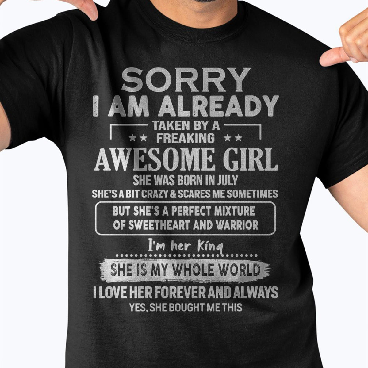July - Awesome Girl - Perfect Gift For Your Boyfriend, Husband From Wife - kien07 (SKU04-86MT-07)