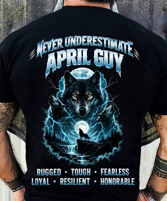 APRIL — NEVER UNDERESTIMATE THE WOLF WITHIN - SHIRT FOR MEN - HLT04 (SKU2609-123-04)