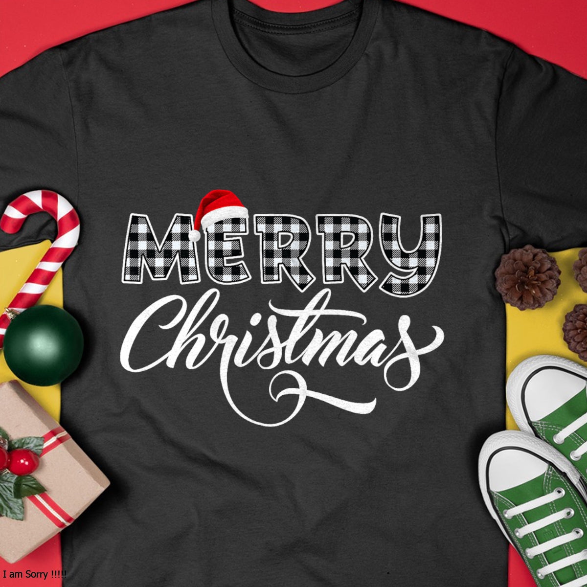 Christmas Shirts for Family, Funny christmas shirts, Christmas Unisex T-Shirt/Hoodie/Sweatshirt HLT00 - Merry Christmas Buffalo Black and White Plaid for Men Women T-Shirt