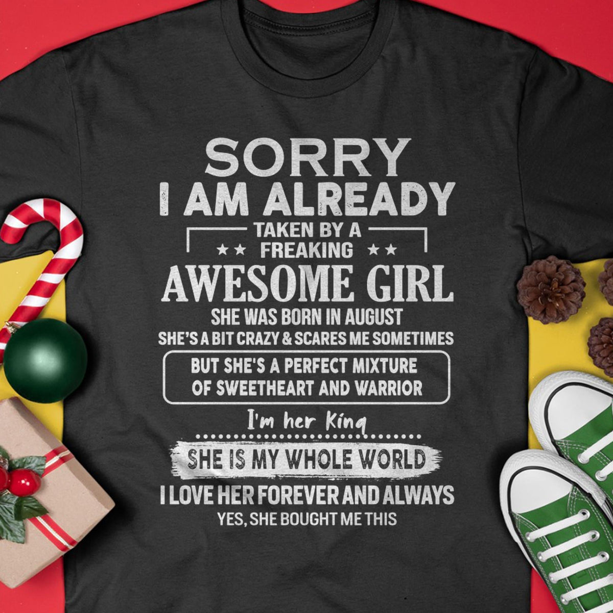 August - Awesome Girl - Perfect Gift For Your Boyfriend, Husband From Wife - kien08 (SKU04-86MT-08)