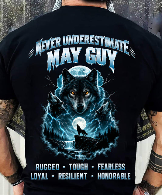 MAY — NEVER UNDERESTIMATE THE WOLF WITHIN - SHIRT FOR MEN - HLT05 (SKU2609-123-05)
