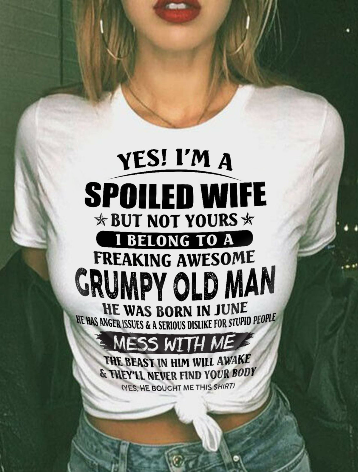 Grumpy Old Man June ��� Perfect gift for your wife From Husband ��� HLT06 (