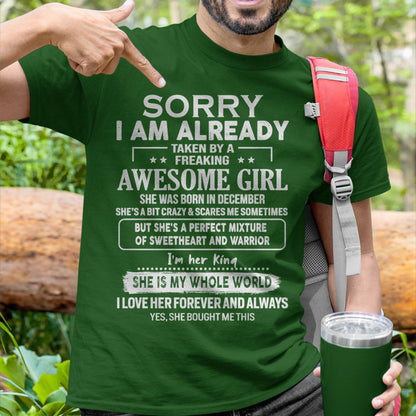 December - Awesome Girl - Perfect Gift For Your Boyfriend, Husband From Wife - kien12 (SKU04-86MT-12)