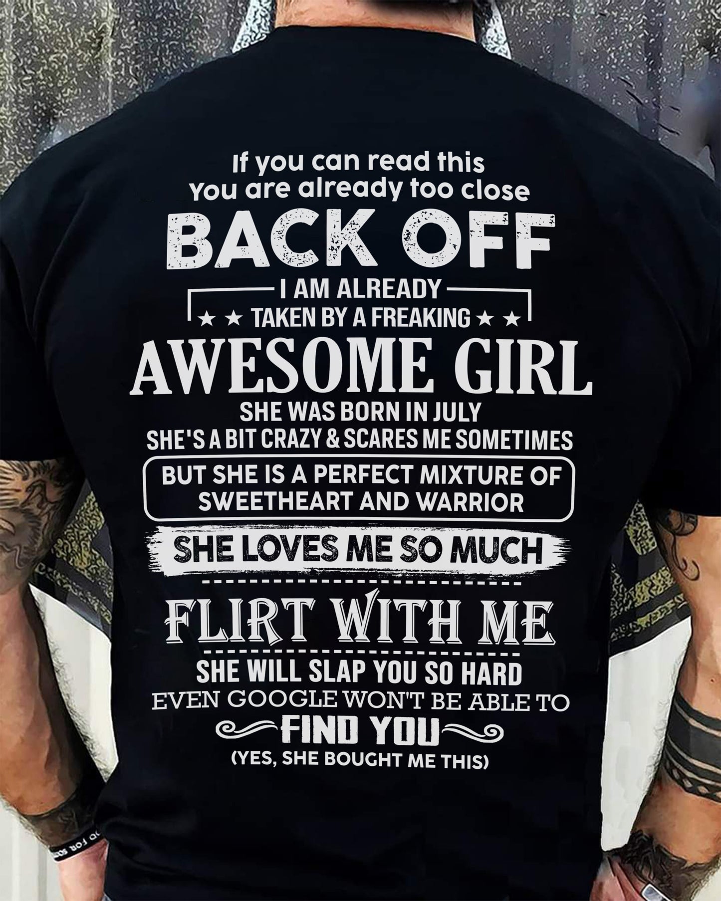 July – Awesome Girlfriend Born In July – Special gift for your Boyfriend – From Wife kien07 (SKU06-25-07)