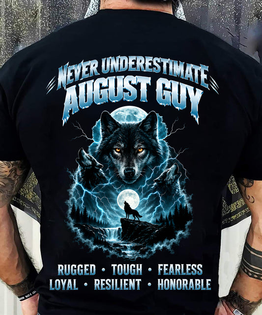 AUGUST — NEVER UNDERESTIMATE THE WOLF WITHIN - SHIRT FOR MEN - HLT08 (SKU2609-123-08)