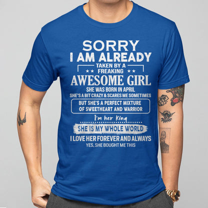 April - Awesome Girl - Perfect Gift For Your Boyfriend, Husband From Wife - kien04  (SKU04-86MT-04)