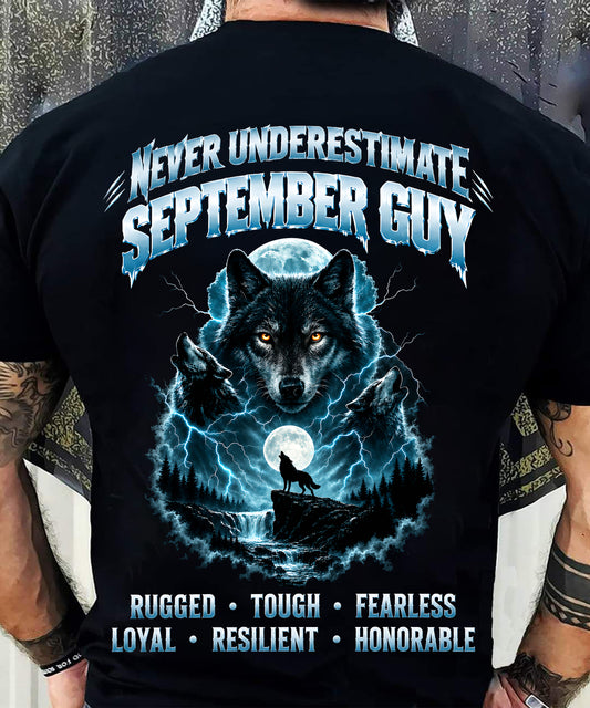 SEPTEMBER — NEVER UNDERESTIMATE THE WOLF WITHIN - SHIRT FOR MEN - HLT09 (SKU2609-123-09)