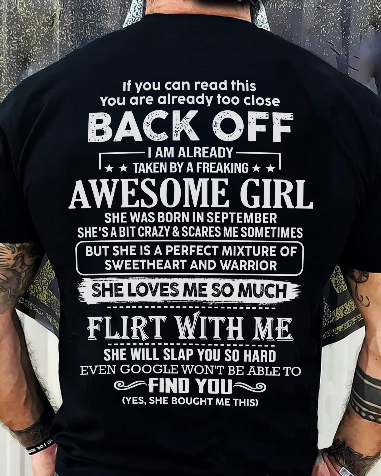 September – Awesome Girlfriend Born In September – Special gift for your Boyfriend – From Wife kien09 (SKU06-25-09)