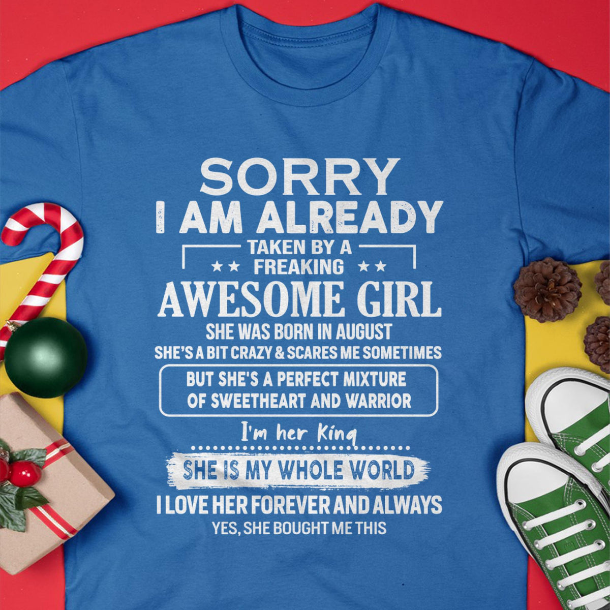 August - Awesome Girl - Perfect Gift For Your Boyfriend, Husband From Wife - kien08 (SKU04-86MT-08)