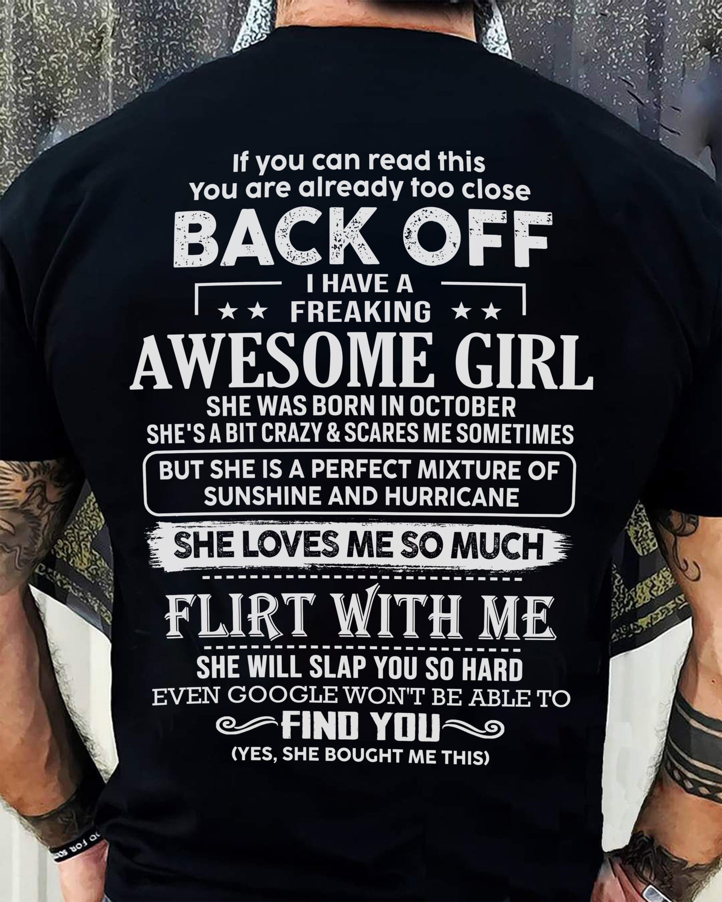 October – Awesome Girlfriend Born In October – Special gift for your Boyfriend – From Wife kien10 (SKU06-17-10)