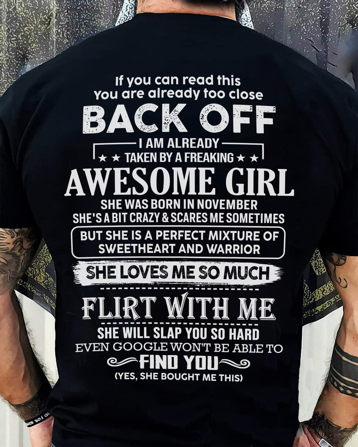 November – Awesome Girlfriend Born In November – Special gift for your Boyfriend – From Wife kien11 (SKU06-25-11)