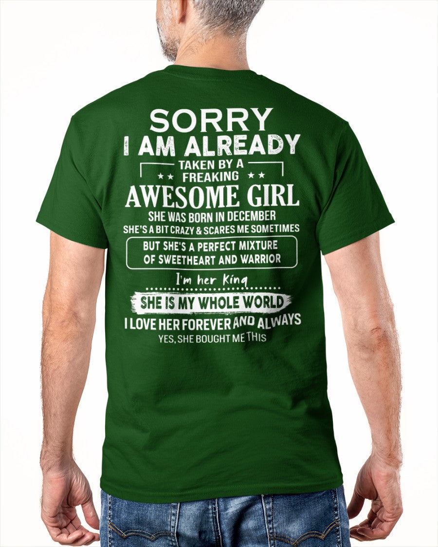 December - Awesome girl - Perfect gift for your boyfriend - (SKU04-86-12) - From Wife kien12