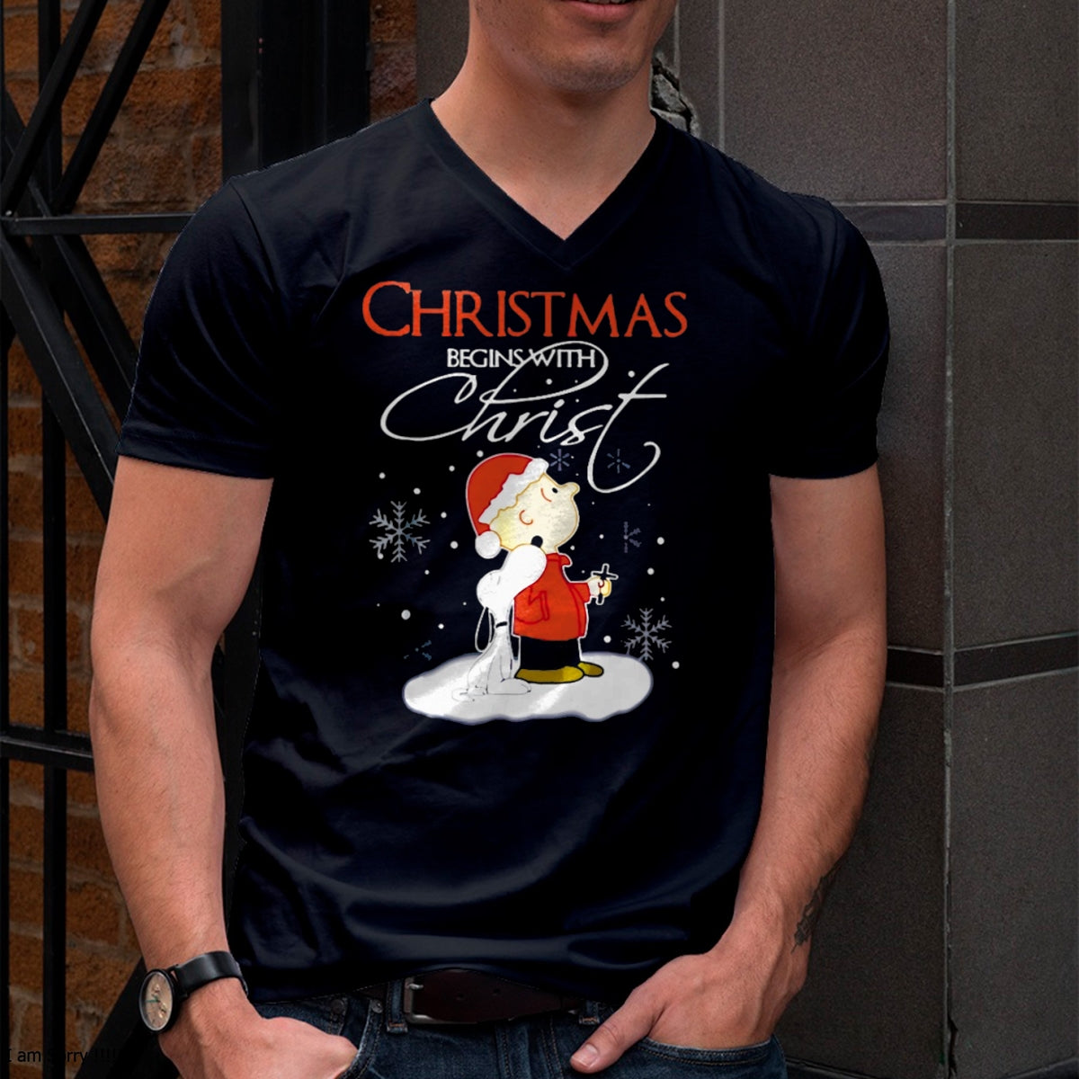 Christmas Shirts for Family, Funny christmas shirts, Christmas Unisex T-Shirt/Hoodie/Sweatshirt HLT00 - Christmas - Christmas Begins With Christ Xmas Gift Holiday costume T-Shirt