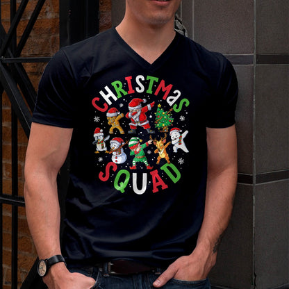 Christmas Shirts for Family, Funny christmas shirts, Christmas Unisex T-Shirt/Hoodie/Sweatshirt HLT00 - Christmas Squad Santa Dabbing Elf Family Matching Pajamas T-Shirt
