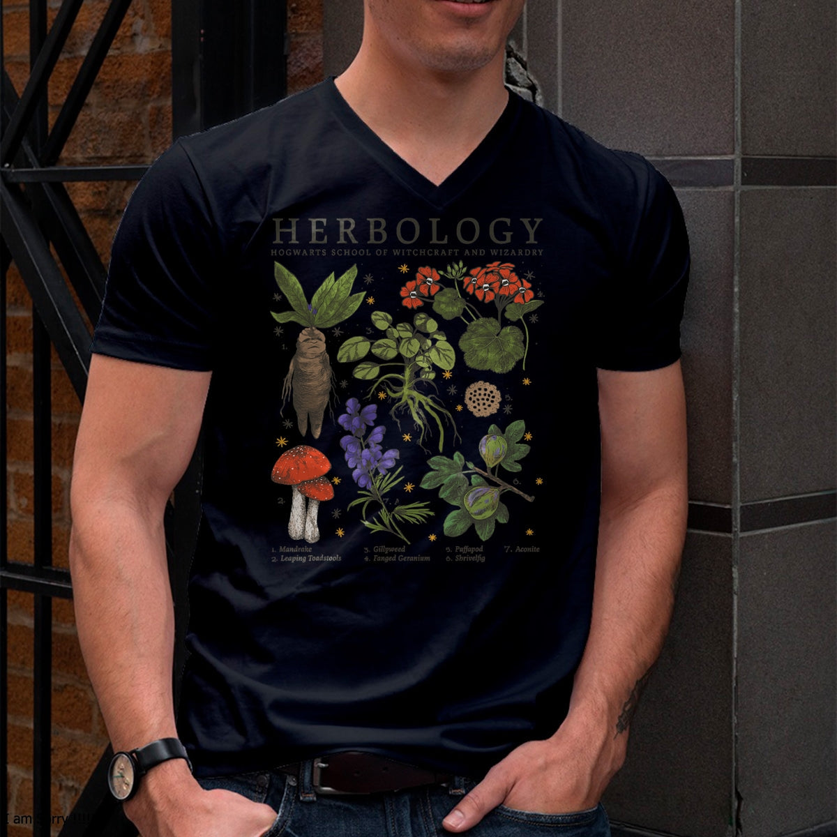 Christmas Shirts for Family, Funny christmas shirts, Christmas Unisex T-Shirt/Hoodie/Sweatshirt HLT00 - Harry Potter Herbology Plants Short Sleeve T-Shirt