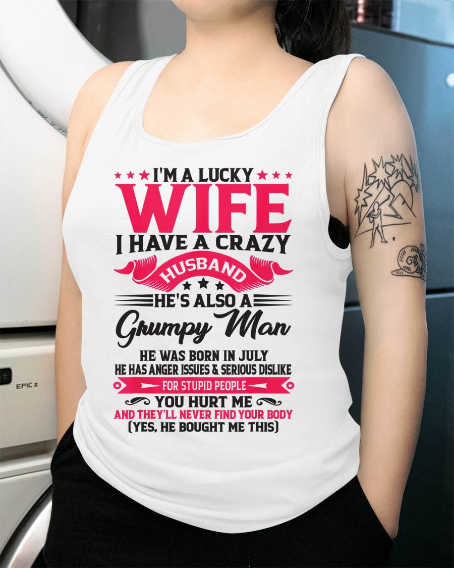 JULY - TO MY WIFE - I'M A LUCKY WIFE - GIFT FROM HUSBAND - HLT07 (SKU10-136-07)