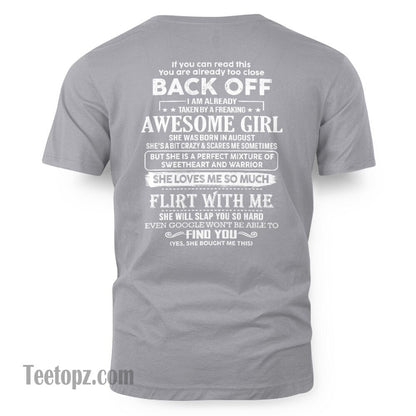 August – Awesome Girlfriend Born In August – Special gift for your Boyfriend – From Wife kien08 (SKU06-25-08)