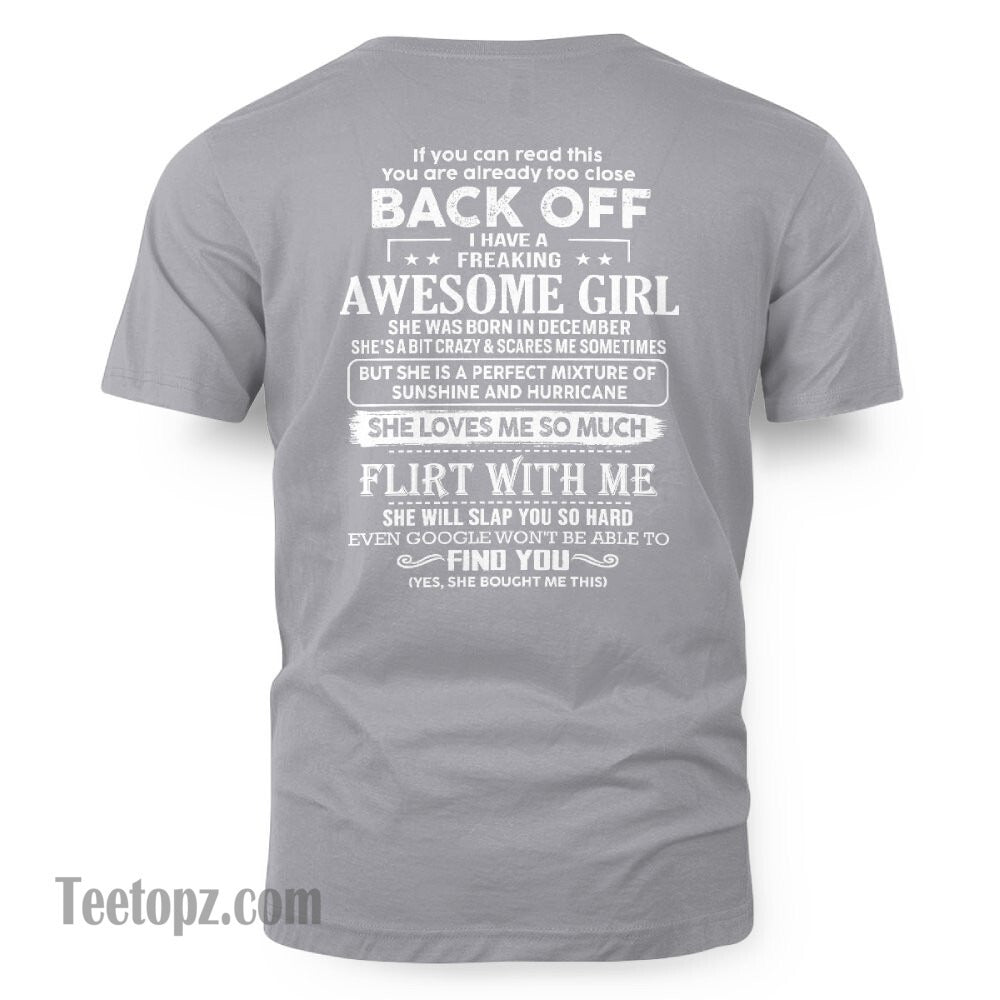 December – Awesome Girlfriend Born In December – Special gift for your Boyfriend – From Wife kien12 (SKU06-17-12)