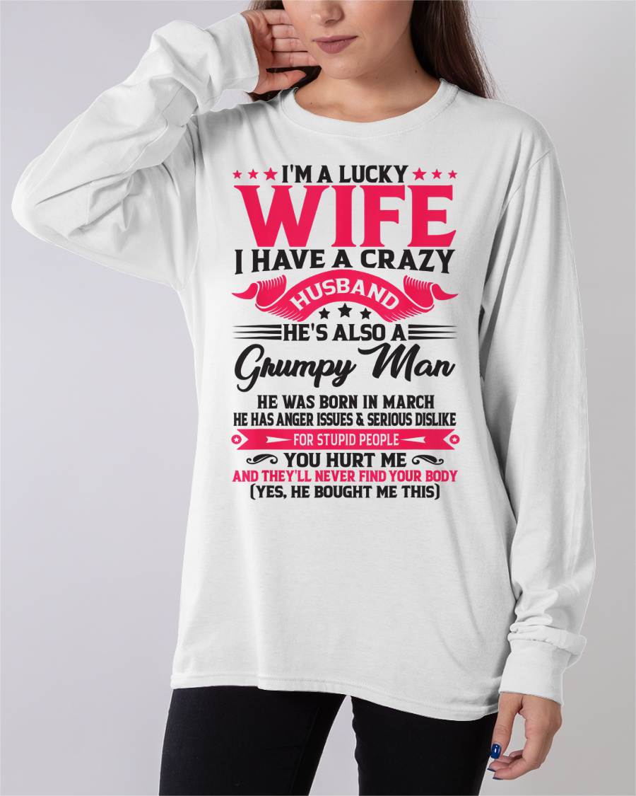 MARCH - TO MY WIFE - I'M A LUCKY WIFE - GIFT FROM HUSBAND - HLT03 (SKU10-136-03)