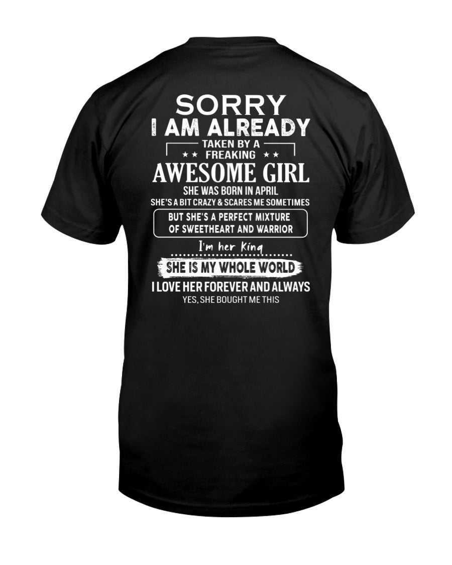 April - Awesome girl - Perfect gift for your boyfriend - (SKU04-86-04) - From Wife kien04