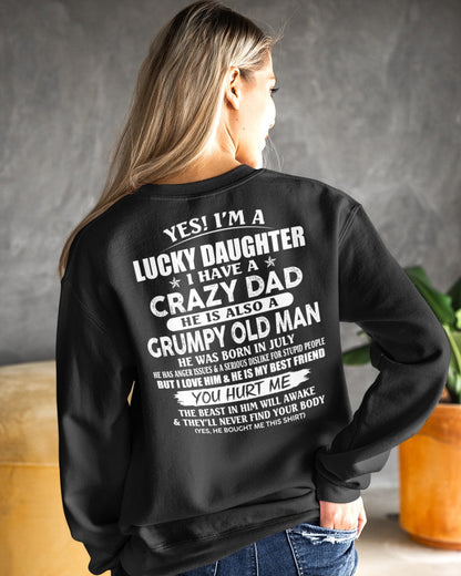 July - Awesome Grumpy Old Dad - Special gift for your daughter From Dad - HLT07 (SKU10-50-07)