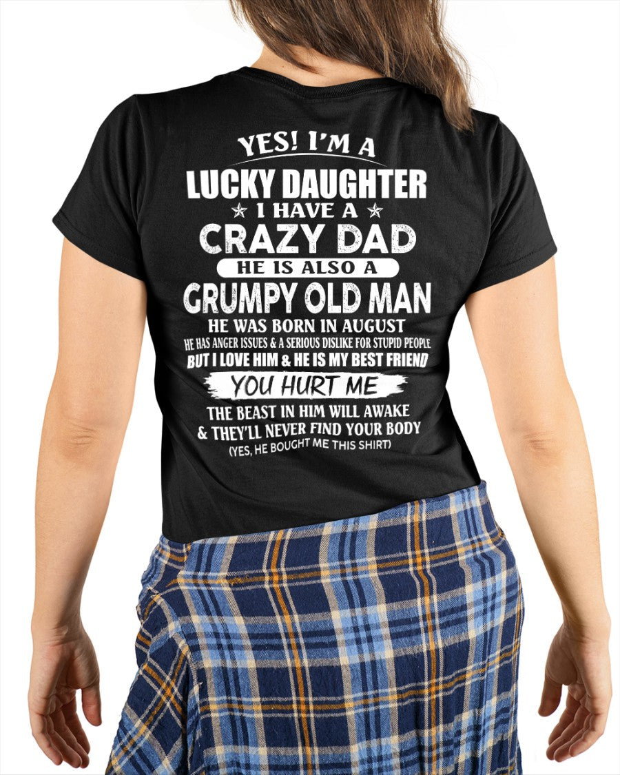 August - Awesome Grumpy Old Dad - Special gift for your daughter From Dad - HLT08 (SKU10-50-08)
