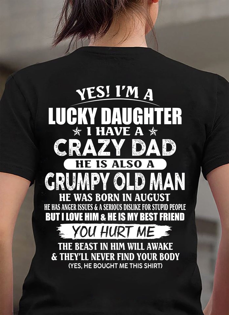 August - Awesome Grumpy Old Dad - Special gift for your daughter From Dad - HLT08 (SKU10-50-08)