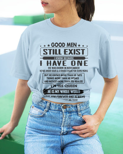 November - Good men Still Exist - gift for your girlfriend, wife from Husband - HLT11 (SKU-GM-11)