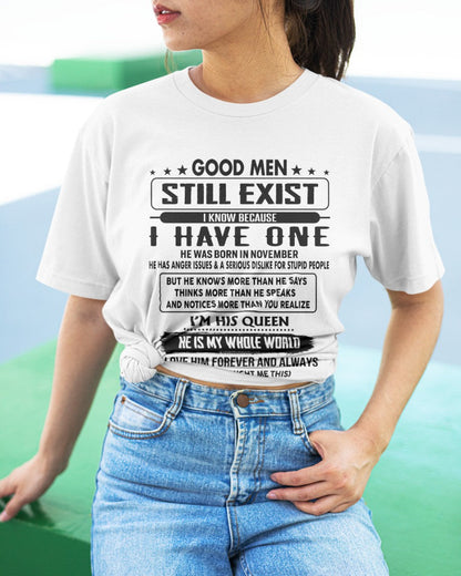 November - Good men Still Exist - gift for your girlfriend, wife from Husband - HLT11 (SKU-GM-11)