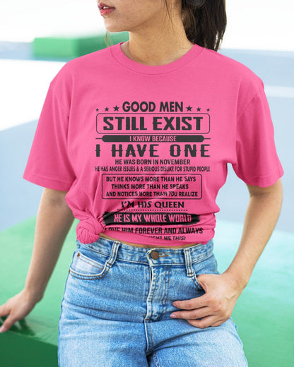 November - Good men Still Exist - gift for your girlfriend, wife from Husband - HLT11 (SKU-GM-11)