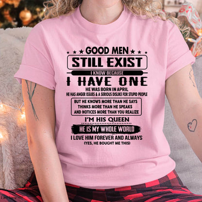 April - Good men Still Exist - gift for your girlfriend, wife from Husband - HLT04 (SKU-GM-04)