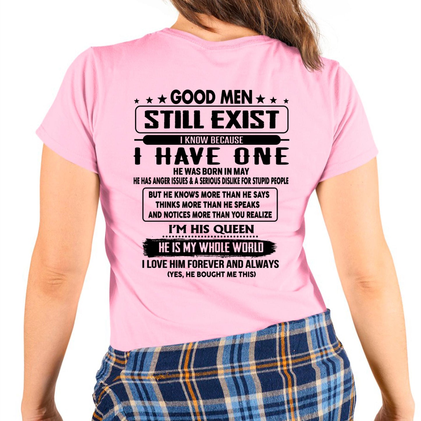 May - Good men Still Exist - gift for your girlfriend, wife from Husband - HLT05 (SKU-GMSAU-05)