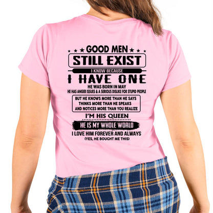 May - Good men Still Exist - gift for your girlfriend, wife from Husband - HLT05 (SKU-GMSAU-05)
